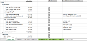 balance sheet sample